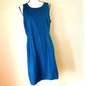 Old Navy(14) sleeveless dark blue 2 tone printed dress